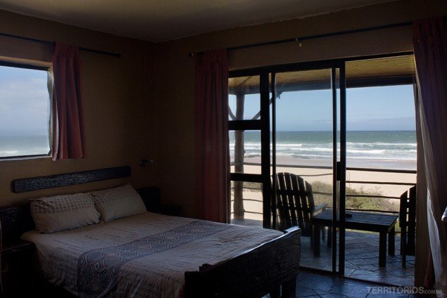 Vista do nosso quarto em Jeffreys Bay Vista do nosso quarto em Jeffreys Bay