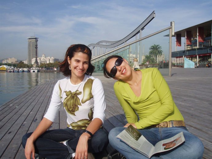 Com Ana em Port Veill