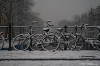 Nevasca em Amsterdam