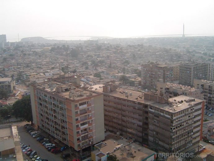 Vista aérea de Luanda