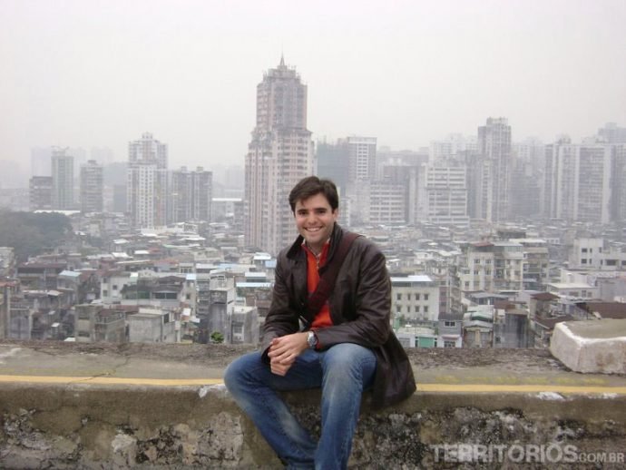 Vista de Macau desde o topo da única montanha da cidade