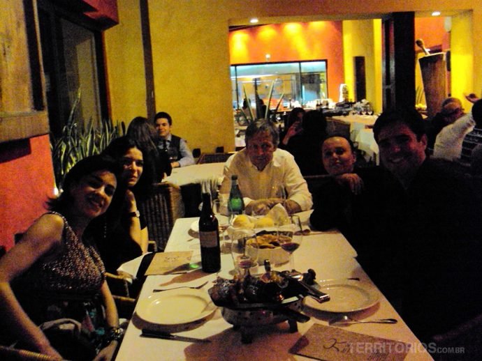 Com Marlene no restaurante Don Juan
