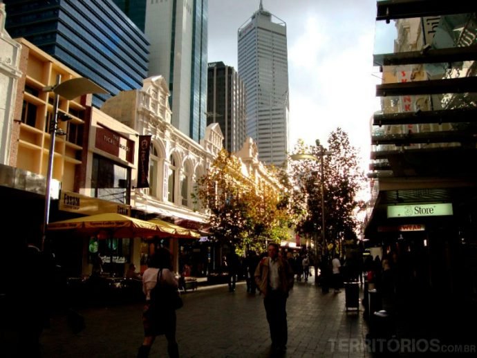 City, o centro de Perth