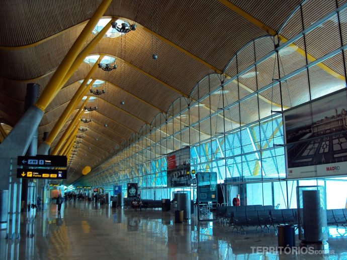 Arquitetura incrível do Aeroporto de Barajas