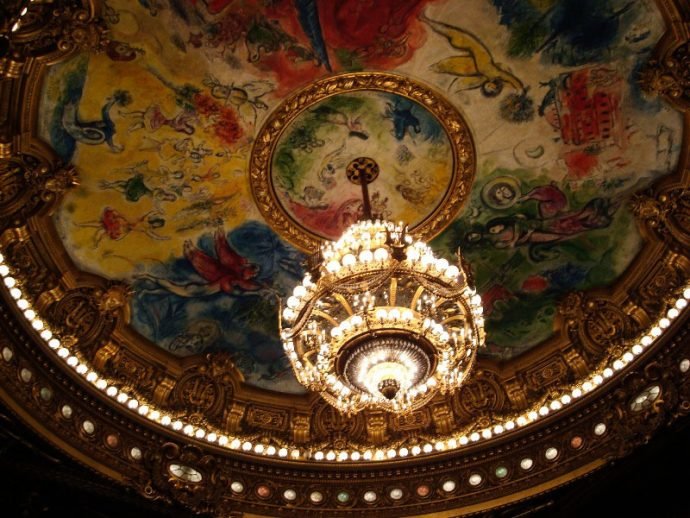 Forro da sala de espetáculos