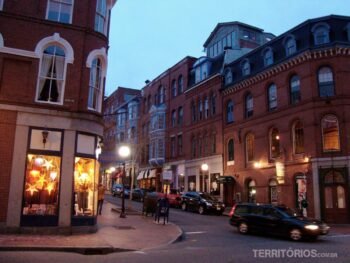 Centrinho de Freeport, em New England