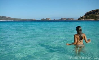 Praia selvagem em Esperance