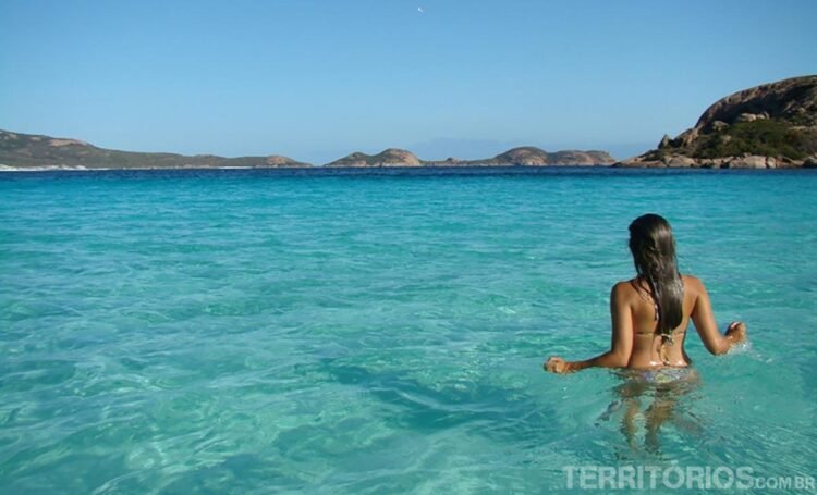 Praia selvagem em Esperance