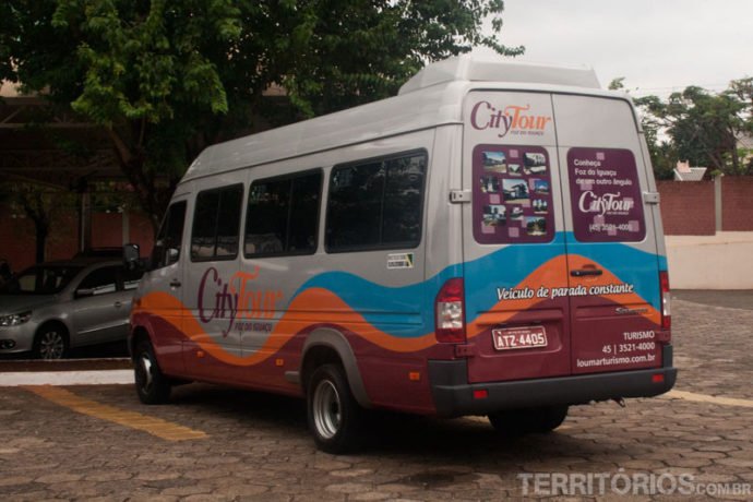 Transporte do City Tour em Foz do Iguaçu