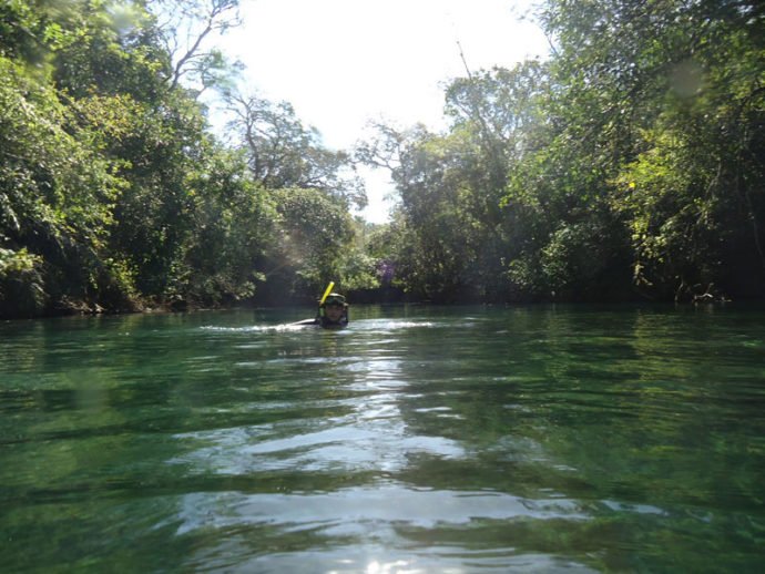 Mergulhando com snorkel no Recanto Ecológico, outro paraíso sem igual