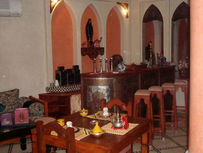 Interior do Riad El Wiam