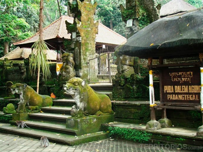 Templo na Sagrada Floresta dos Macacos