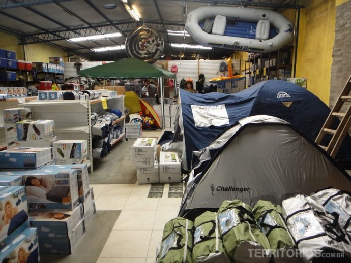 Andar para camping e pesca no Free Shop Fape