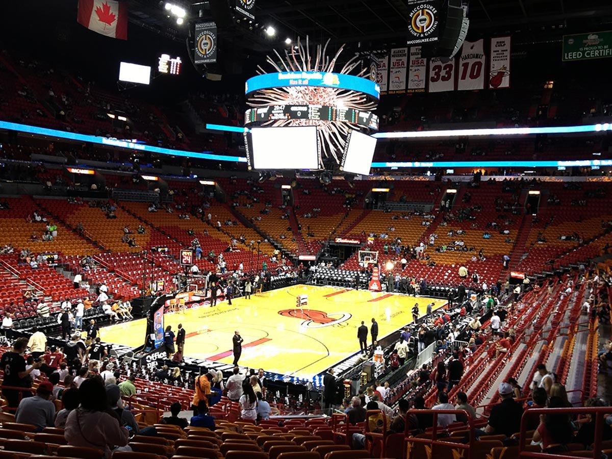 Planejando a viagem: jogo de basquete do Miami Heat