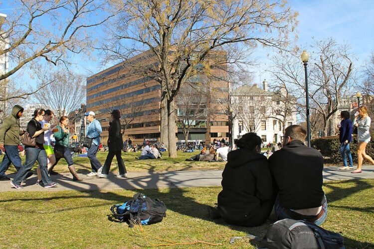 Parque Dupont Circle em Washington D.C.