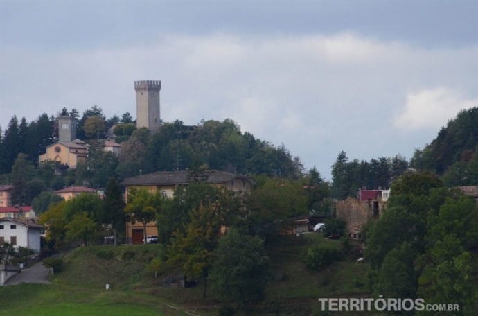 Rocca de Montese fica na parte mais alta da cidade