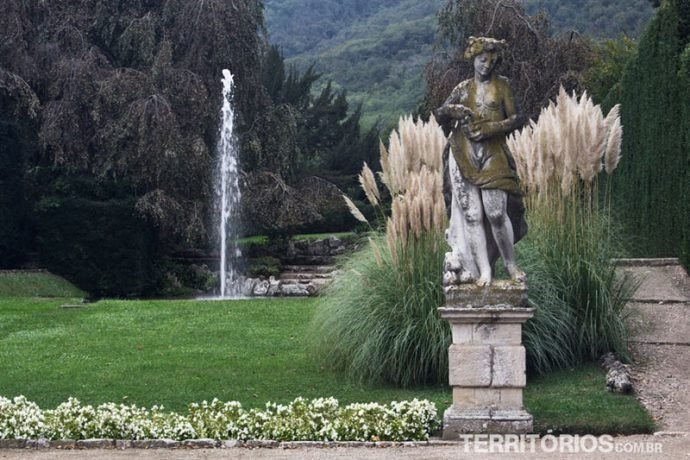 Valsanzibio tem fontes, labirinto e dezenas de estátuas