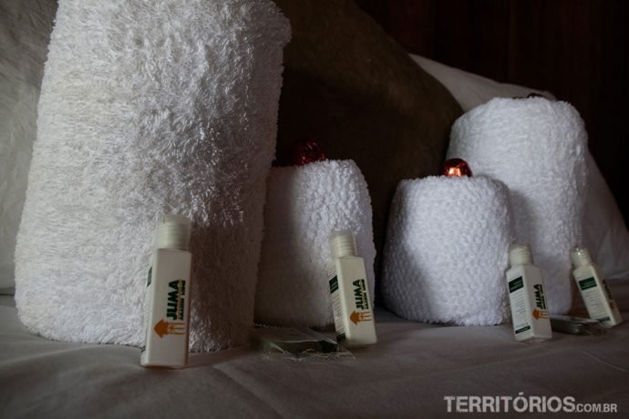 Amenidades no hotel de selva