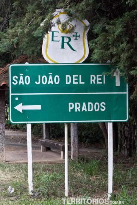 Sinalização na Estrada Real, uma das estradas da América do Sul