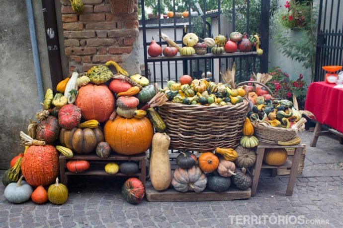 Legumes da estação em Arquà Petrarca