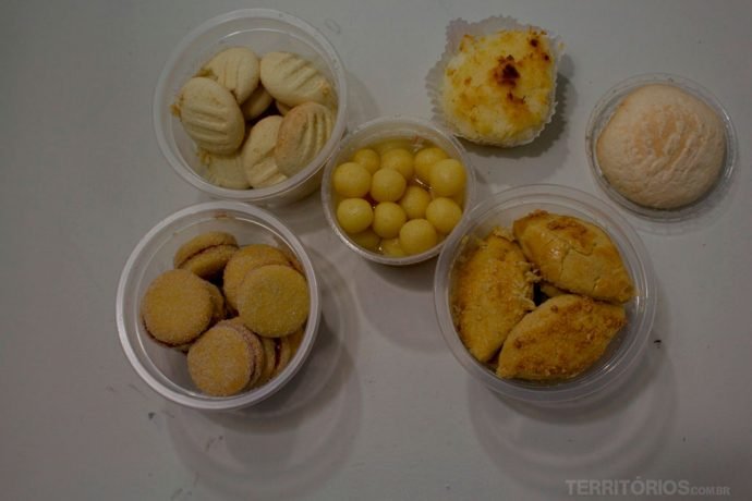 Alguns dos doces da Dona Nena