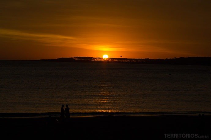 Pôr do sol em Punta