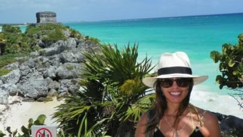 Daniela em Tulum, na Riviera Maya