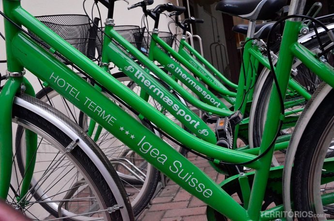 Bicicletas à disposição dos hóspedes