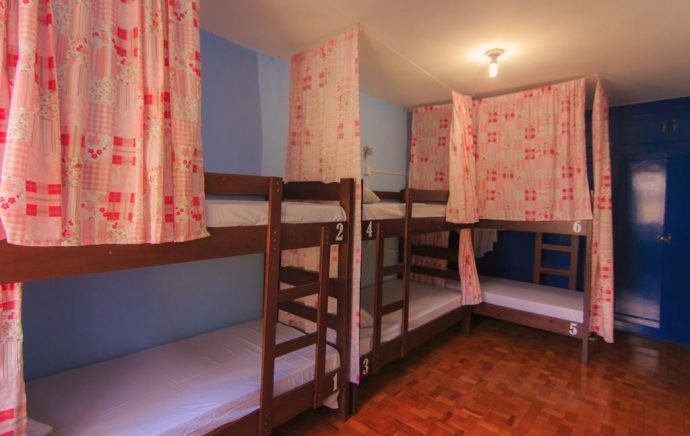 Dormitório feminino JS Hostel