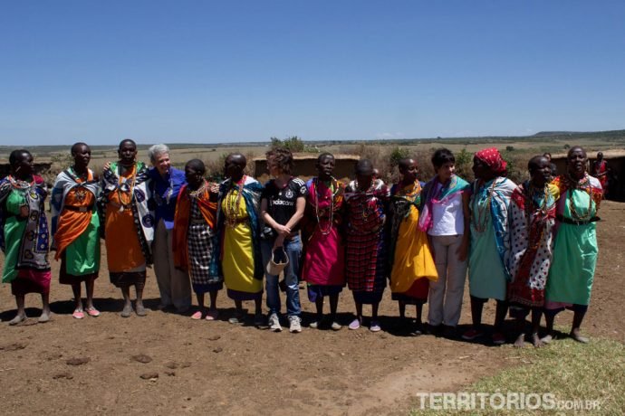 Abençoada pelas mulheres Masais