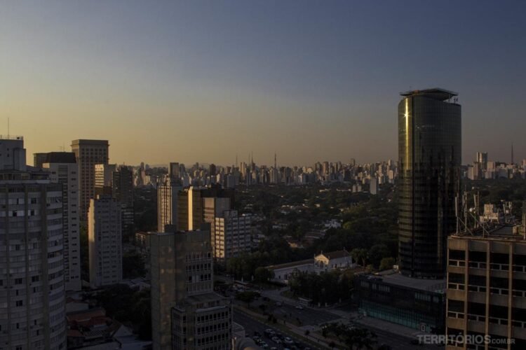 Região Sudeste do Brasil: vista para Av. Faria Lima, São Paulo