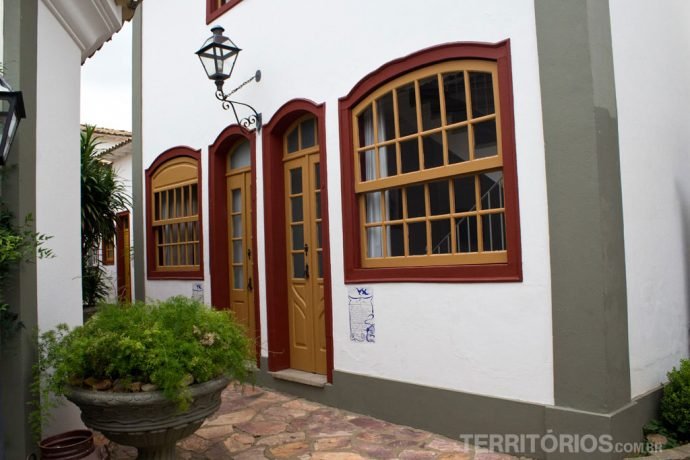 Cada quarto é uma casa colonial na Pequena Tiradentes