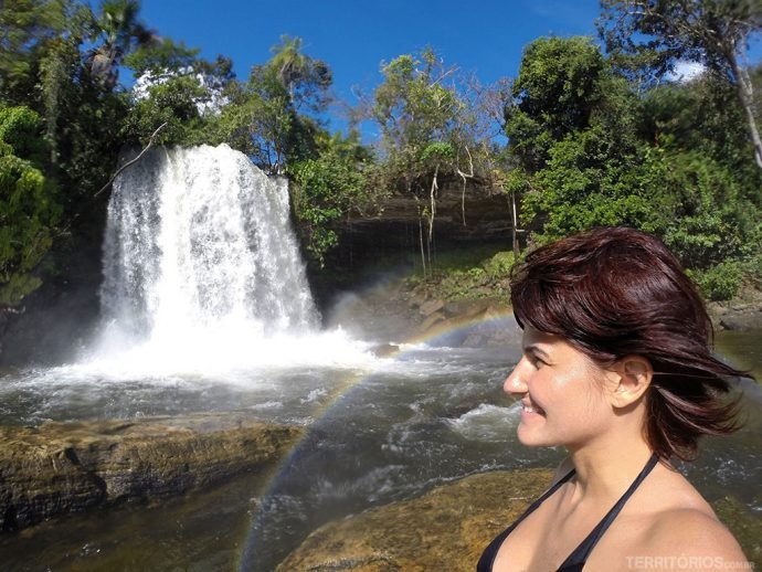 No meu primeiro passeio em Carolina fui recebida por este arco-íris na Cachoeira do Itapecuru