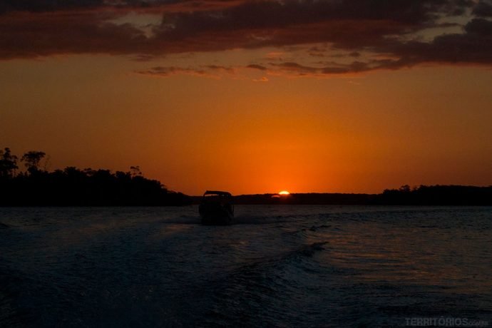 E o segundo pôr do sol no Delta do Parnaíba - Piauí