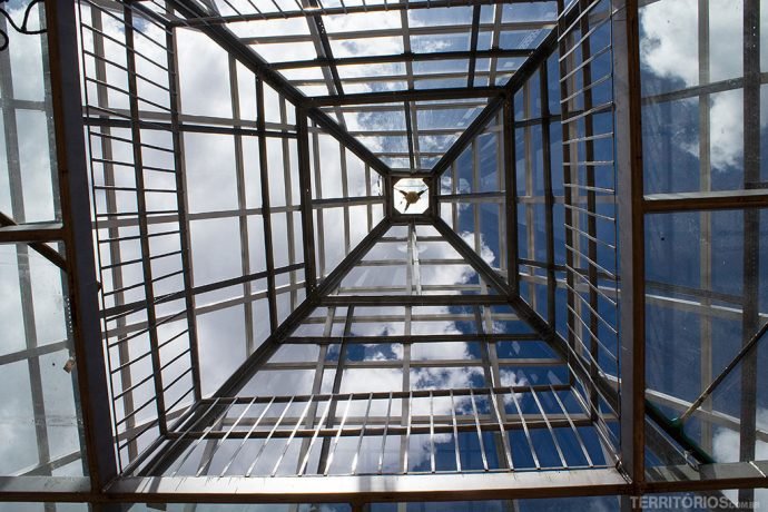 O cristal no topo da pirâmide