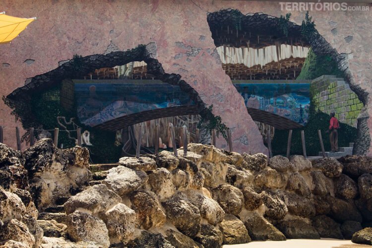 Arte urbana em Speightstown