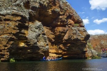 Passeio de barco no Cânion do Xingó
