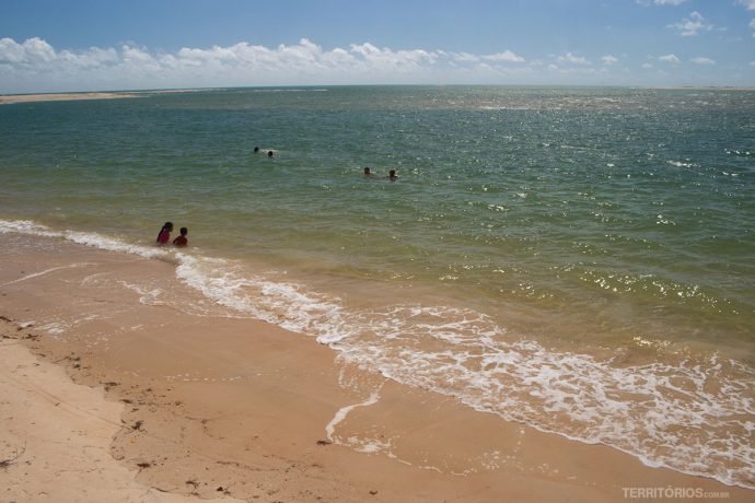 Praia do Macapá, no litoral do Piauí