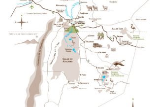 Mapa das excursões