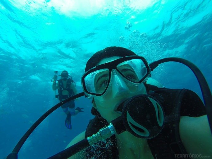 mergulhar com cilindro