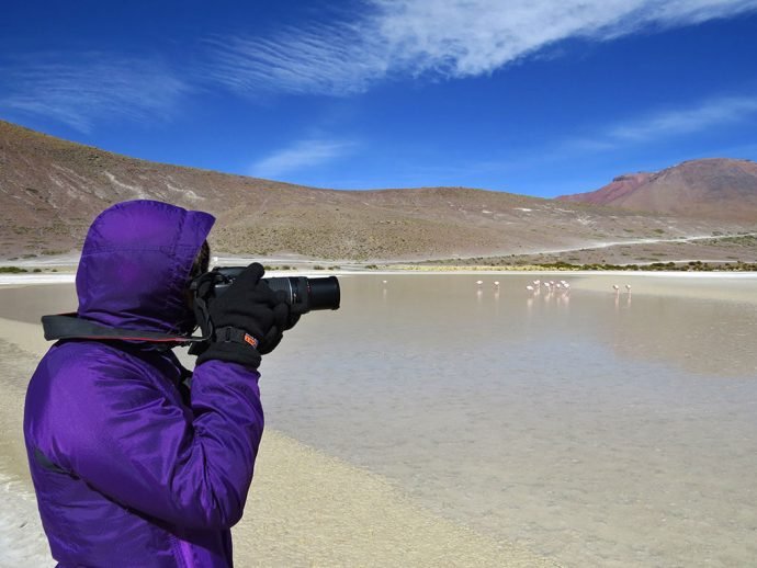 É preciso aprender a fotografar com luvas em Salar Uyuni no inverno