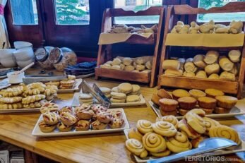 Pães caseiros doces entre as delícias uruguaias