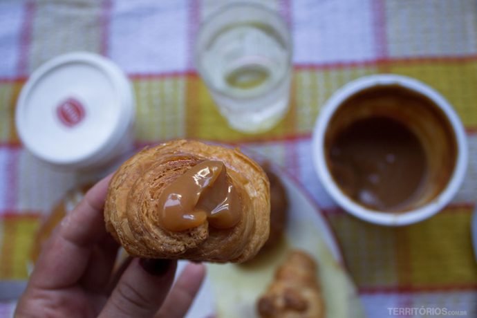 Doce de leite no café da manhã