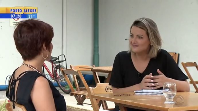 Entrevistada por Luiza La-Roca em Pelotas