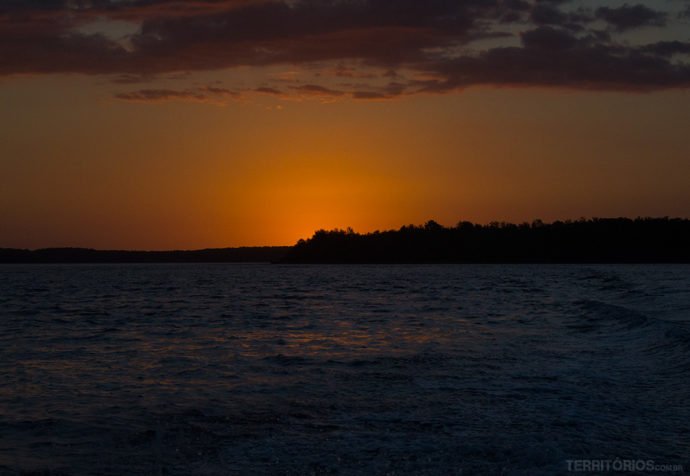 Final do primeiro pôr do sol no Delta do Parnaíba - Piauí