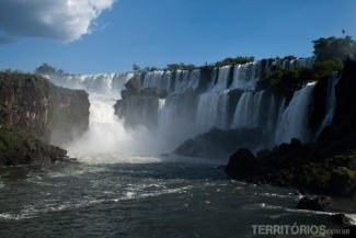 O Salto San Martin visto no final do passeio