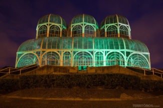 Estufa no Jardim Botânico de Curitiba, Paraná - Brasil