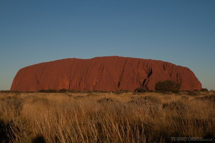 Uluru é dentro do parque Patrimônio Mundial da UNESCO