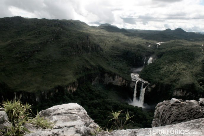 A Janela, uma das 5 cachoeiras na Chapada dos Veadeiros