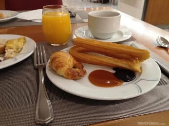 Churros e croissant